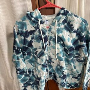 Old Navy Blue Tie-Dye Hoodie